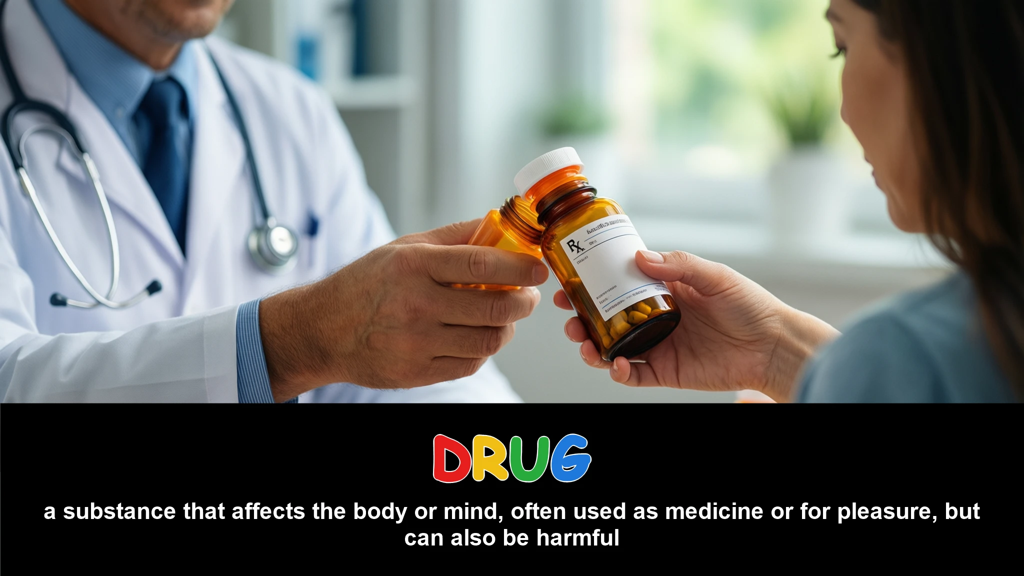 English Illustration for drug